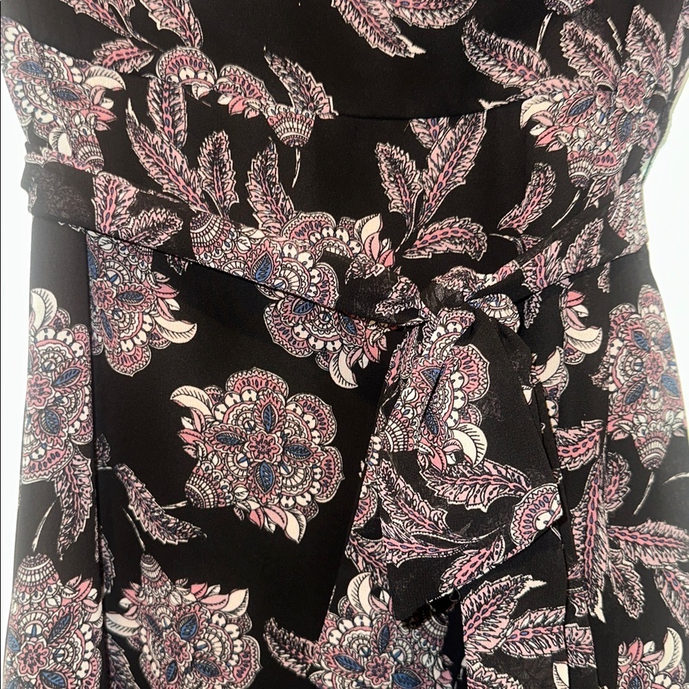 1.State Black and Pink Floral Mini Dress size 2 - Picture 2 of 7